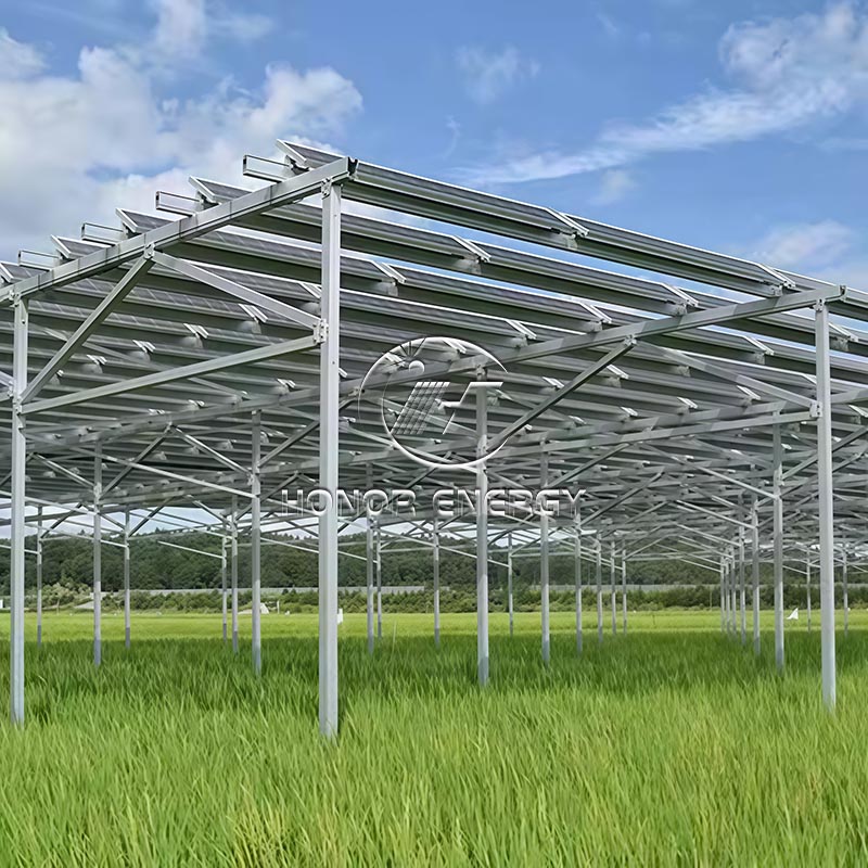 এক সারি ধরণের কৃষি খামার জমি মাউন্ট