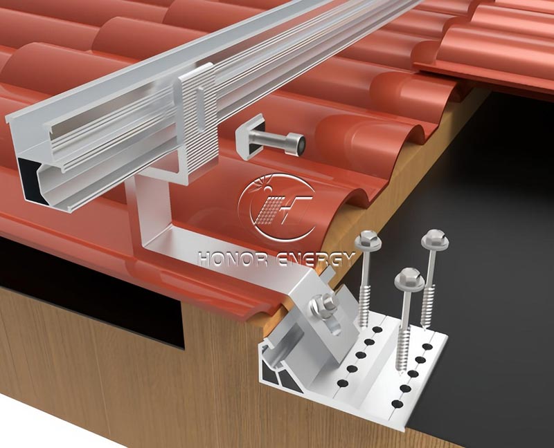  Aluminum Solar Tile Roof Mount